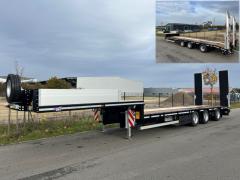 KT 19204 | 3-Achs Semi-Tieflader Leichtbau inklusive einteiligen hydr. Aluminiumrampen und Gummiboden auf den Rampen (Eigengewicht ca 7.800 kg)