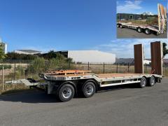 KT 19023 | 4-Achs Tieflader Anhänger inklusive hydraulische zweiteilige Rampen