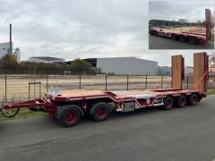 KT 18930 | 5-Achs Maschinentieflader-Anhänger inklusive Radmulden, Baggerstielmulde und hydr. Rampen