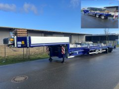 KT 19214 | 2 - Achs teleskopierbarer Tieflader für Bootstransporte inklusive hydraulischem Lenksystem (2 x Tridec HF-E)