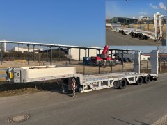 KT 19416 | 3-Achs Semi-Tieflader Leichtbau inklusive Radmulden, Baggerstielmulde und zweiteiligen Aluminiumrampen (Eigengewicht ca. 7.850 kg)